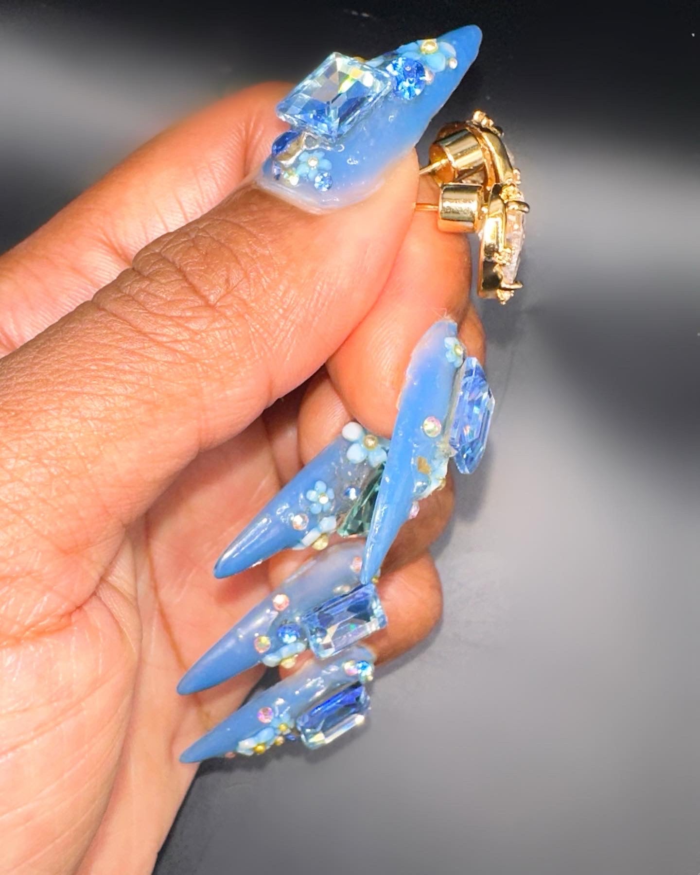 Diamond in the rough studs