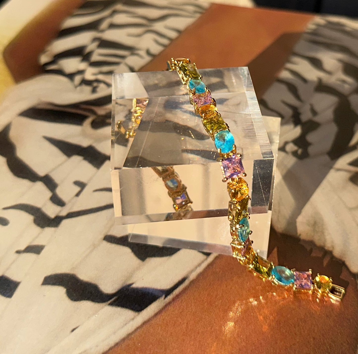 Soft girl tennis bracelet