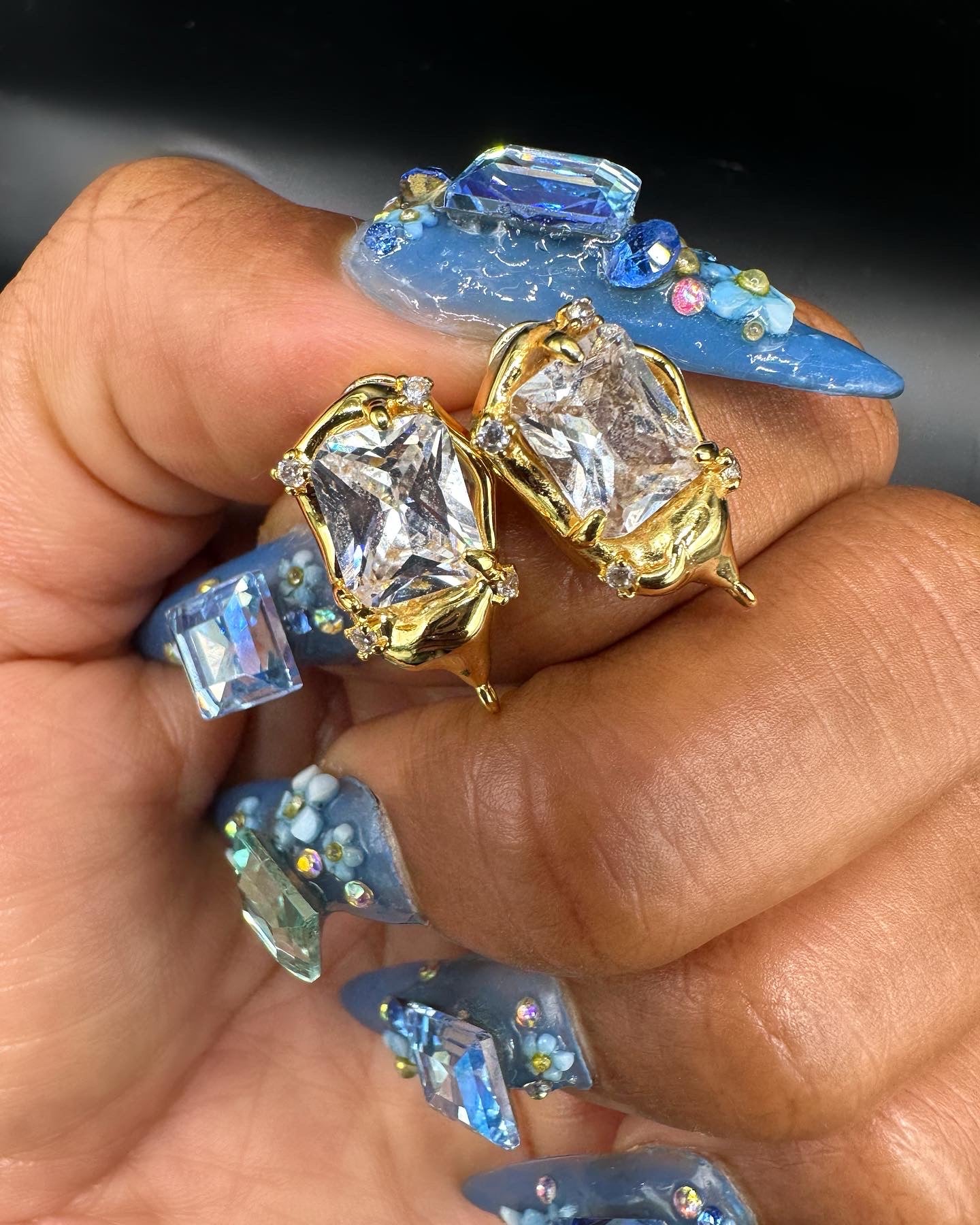 Diamond in the rough studs