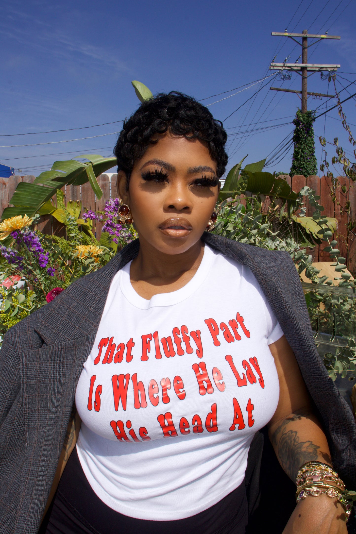Lay Him Down white tee